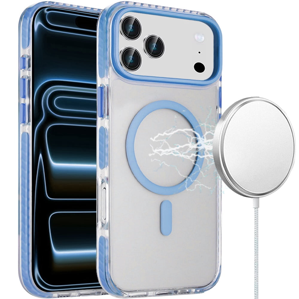 For Apple iPhone 18 Pro Transparent Matching Color Magnetic Ring Hybrid ...