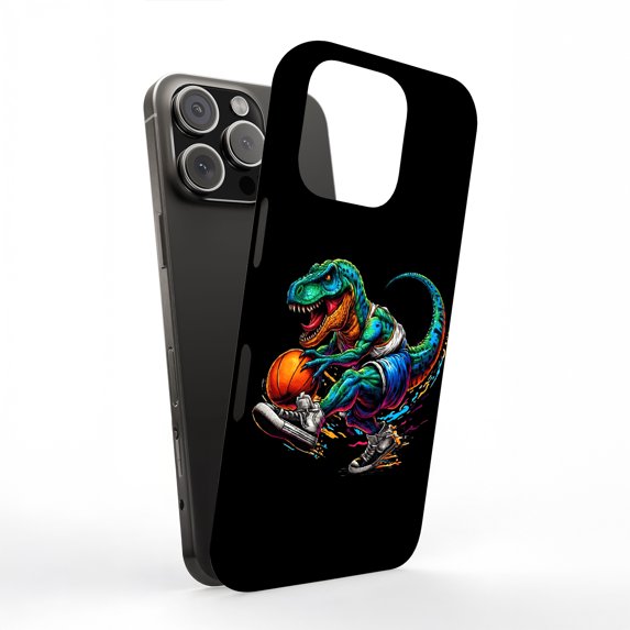 For Apple iPhone 7 Plus, Hard Shell Case, Dino Basketball Print, Styles ...