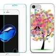 thumbnail image 1 of For Apple iPhone 7 / iPhone 8 Case, Slim-Fit TPU Phone Case, with Tempered Glass Screen Protector, by OneToughShield ® - Color Hearts Tree, 1 of 3