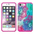 thumbnail image 1 of For Apple iPhone 8/7/6s/6 Plus Case, [10 FT Military Grade Drop Protection] [Non-Slip] Heavy Duty Shockproof Case for iPhone 7/8 Plus 5.5” Teal Flower, 1 of 3