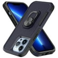 thumbnail image 1 of For Apple iPhone 8 Plus /7 Plus Hybrid Rugged Hard Drop-Proof 3 Layer Protection Military Grade with Metal Ring Stand Cover ,Xpm Phone Case [ Blue ], 1 of 8