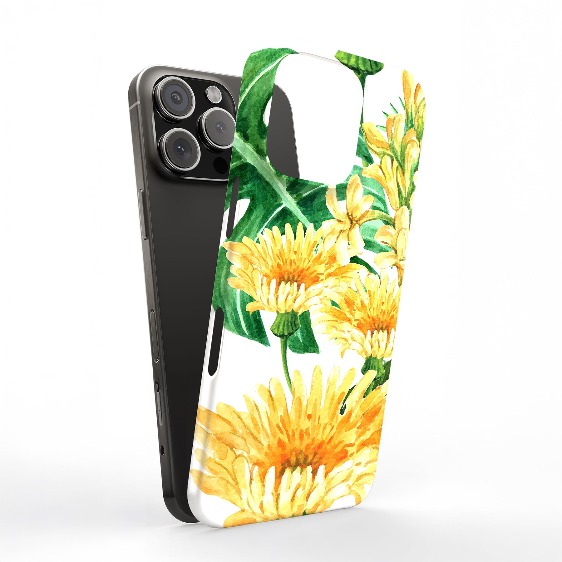 For Apple iPhone 8 Plus, Hard Shell Case, Flower 11 Print, Styles to ...