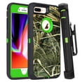 thumbnail image 1 of For Apple iPhone 8 Plus / iPhone 7 Plus Heavy Duty Defender Armor Hybrid Case Cover With Clip Camouflage/Green, 1 of 4