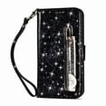 thumbnail image 1 of For Apple iPhone 8plus/7plus Wallet Leather Case Diamond Glitter Bling Zipper Stand Shockproof Cover, 1 of 4