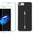 thumbnail image 1 of For Apple iPhone SE 2020 Case, Slim-Fit TPU Phone Case, with Tempered Glass Screen Protector, by OneToughShield ® - Arrow, 1 of 3