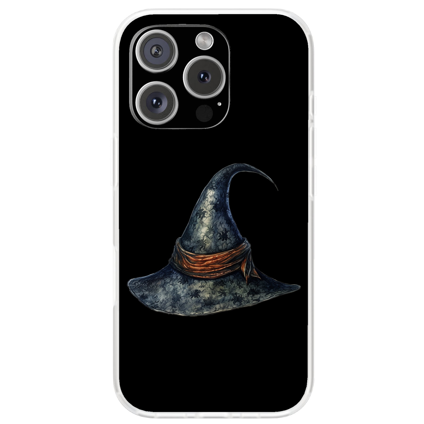 For Apple iPhone X, Soft Matte Case, Old Witch Hat 2 Print, Styles to ...