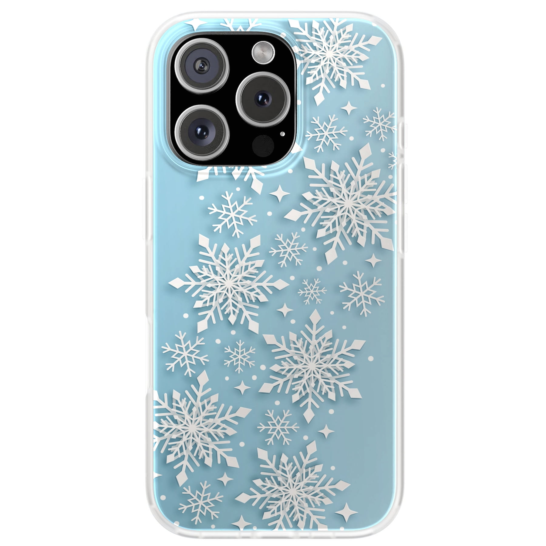 For Apple iPhone XS, Soft Matte Case, Snowflake Blue Print, USA - Walmart.com