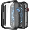 thumbnail image 1 of For Apple iWatch 42mm Edges Tempered Glass Screen Bumper Protector Shockproof Cover Case Black, 1 of 6