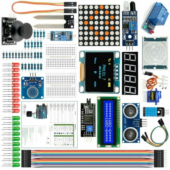 For Arduino Kit UNO R3 Nano V3.0 2560 Mega 328 Project Starter 85pcs/Set