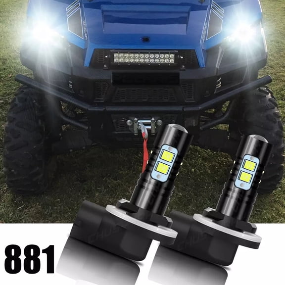 For Ariens 00432600 Snow Blower LED Light Bulbs 6000K White 2x Compact 20-24" Deluxe 24-30"
