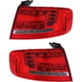 thumbnail image 1 of For Audi A4 2009 2010 2011 2012 Tail Light Assembly Driver and Passenger Side Pair LED w/Bulbs For AU2804104 AU2805104, 1 of 4