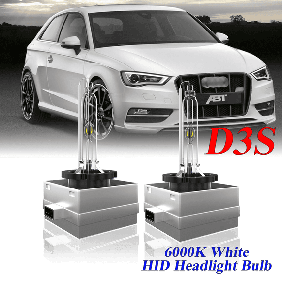 For Audi A4 & A4 Quattro 2009-2016 D3S HID Headlight High/Low Beam 6000K Crystal White Xenon Bulbs Set 2