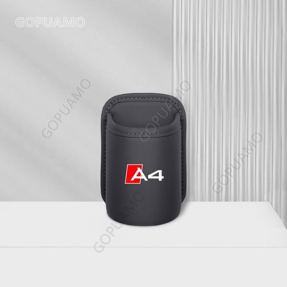 For Audi A4 Car Door Cup Holder Leather Automotive Drink Rack Storage Bin Auto Back Seat Cup Holder Organizer For Car Interior Accessories