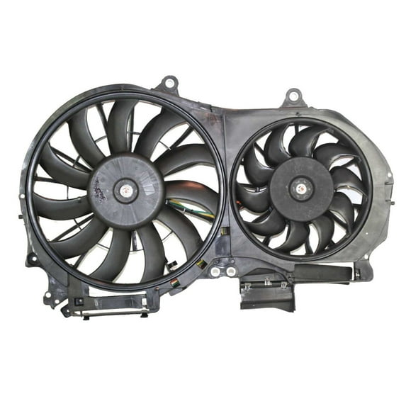 For Audi A4 Quattro 2002-2008 Radiator Cooling Fan Assembly | Dual Fan | 3.0L/3.2L | Replacement For AU3115108 | 4A0959455C