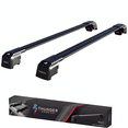 thumbnail image 1 of For Audi A4 Wagon 2008 2015 Black Aluminium Roof Rack Cross Bars Lockable, 1 of 5