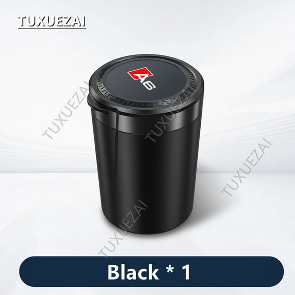 For Audi A6 Car Cigarette Ashtray Cup With Lid With LED Light Portable Detachable Vehicle Ashtray Holder Cigarette Ashtray