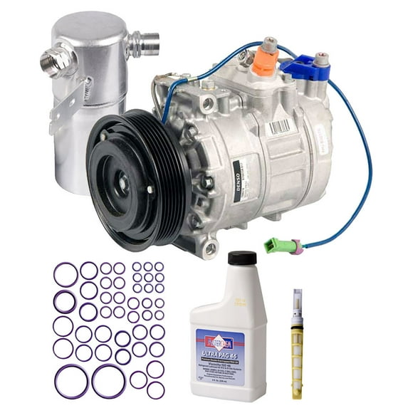 For Audi A8 & A8 Quattro & Audi S8 OEM AC Compressor w/ A/C Repair Kit - BuyAutoParts