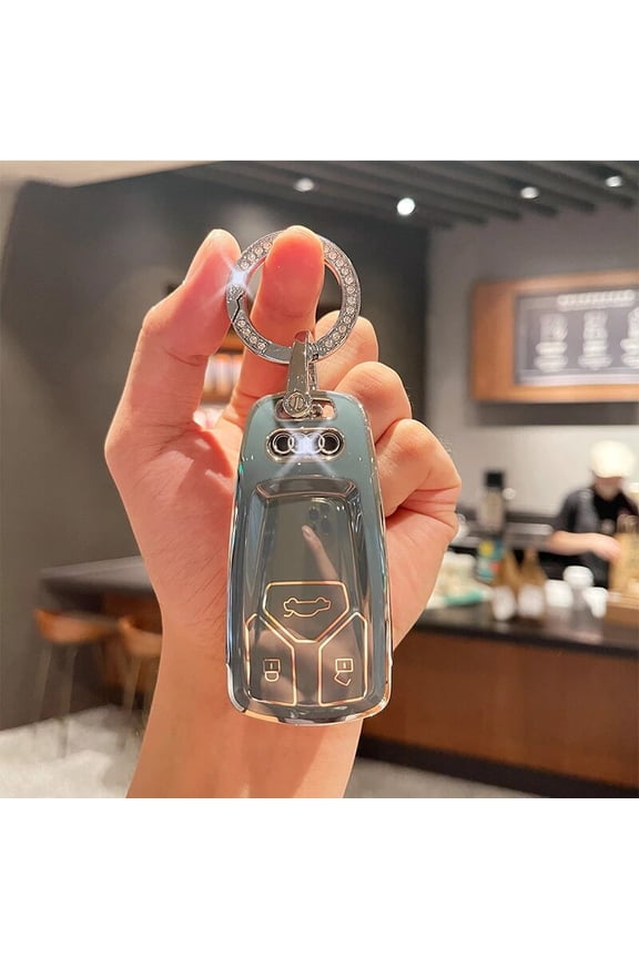 For Audi Key Cover A4 Q7 Q5 TT A3 A6 SQ5 R8 S5 Car Key Case Shell Fashion Keychain Fit Audi Key Ring