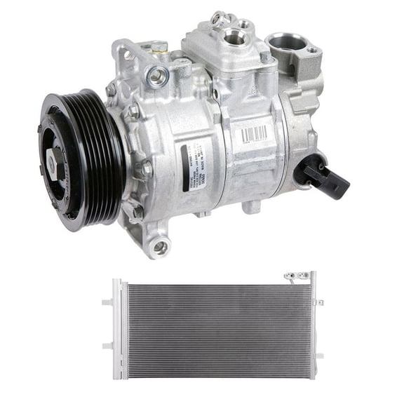 For Audi Q3 Quattro 2016 OEM AC Compressor w/ A/C Condenser & Drier - BuyAutoParts