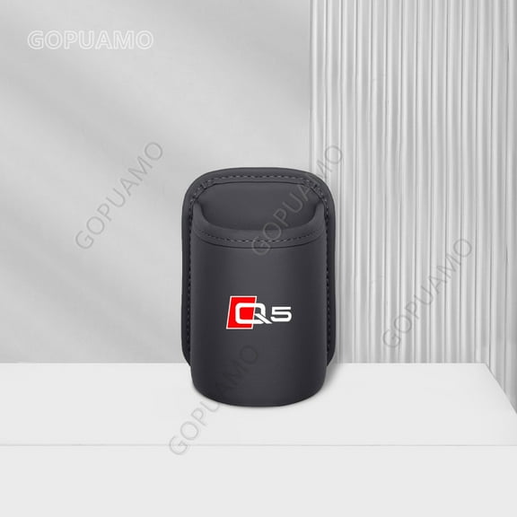 For Audi Q5 1pc Leather Car Cup Holder Car Seat Back Organizer Box Used for Organizing Vehicle Water Cup Clip Storage Rack