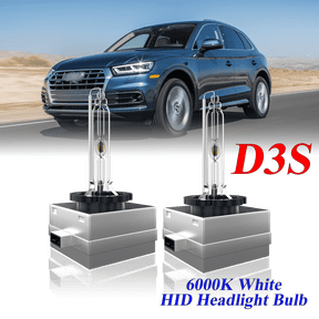 For Audi Q5 2009-2017 D3S HID Headlight High/Low Beam 6000K Crystal White Xenon Bulbs Set 2
