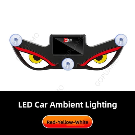 For Audi Q5 LED Car Eye Atmosphere Light Solar Powered Type-C Charging Car Interior LED Light