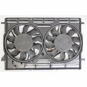 For Audi Q5 Radiator & Condenser Cooling Fan Assembly 2018 2019 2020 w/Brushless Motor 2.0L Replacement For AU3115122 | 80A959455A