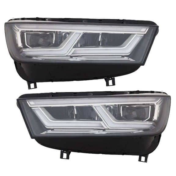 For Audi Q5/SQ5 2018 2019 2020 Headlight Driver and Passenger Side | Pair | LED | Replacement For AU2502208, AU2503208 | 80A941773J, 80A941774J