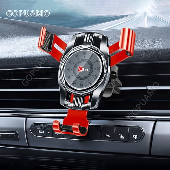 For Audi Q6 Gravity Car Holder Mobile Stand Smartphone GPS Support Mount Air Vent Clip Metal Holder