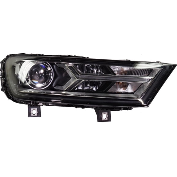 For Audi Q7 Headlight 2017 2018 2019 Passenger Side | HID | w/ LED Daytime Running Light | CAPA Certified | Replacement For AU2503201 | 4M0941044E