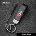thumbnail image 1 of For Audi Q8 Car Leather Rotating Horseshoe Keychain Carbon Fiber Car Keychain Keyring Auto Accessories, 1 of 6