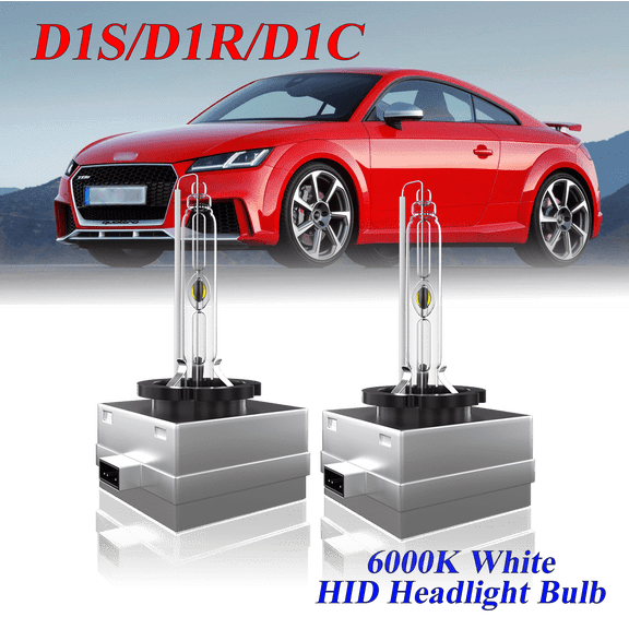 For Audi TT RS Quattro 2011 2012 2013 2014 D1S HID Headlight High/Low Beam 6000K Crystal White Xenon Bulbs Set 2