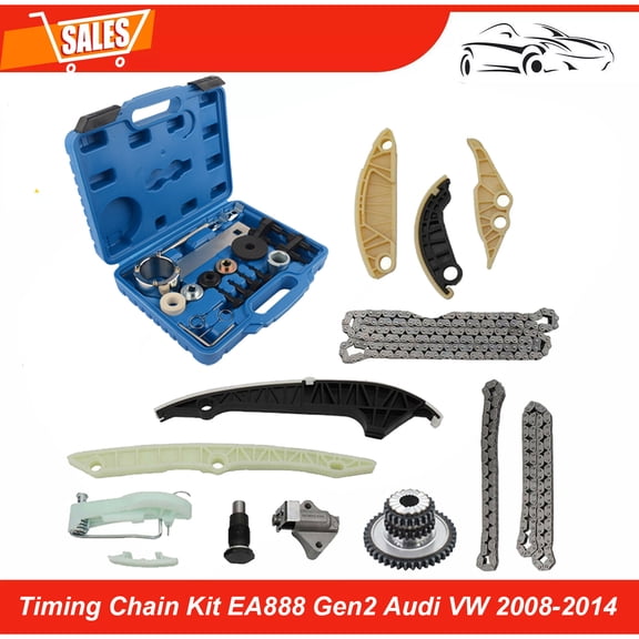 For Audi VW 2.0 TSI Jetta GTI A4 A5 Q5 Beetle Passat CC Timing Chain & Tool Kit