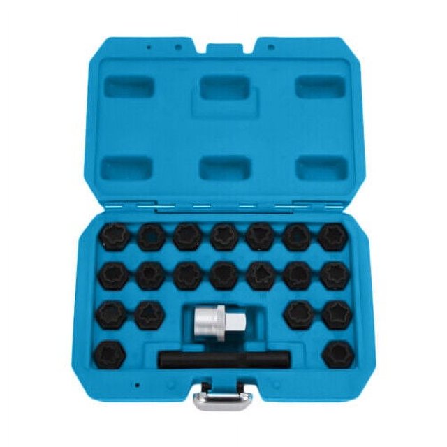 For Audi Wheel Lock Key, 22 Piece/Tire Removal Socket kit AntiTheft Durable, 22pc Locking Wheel
