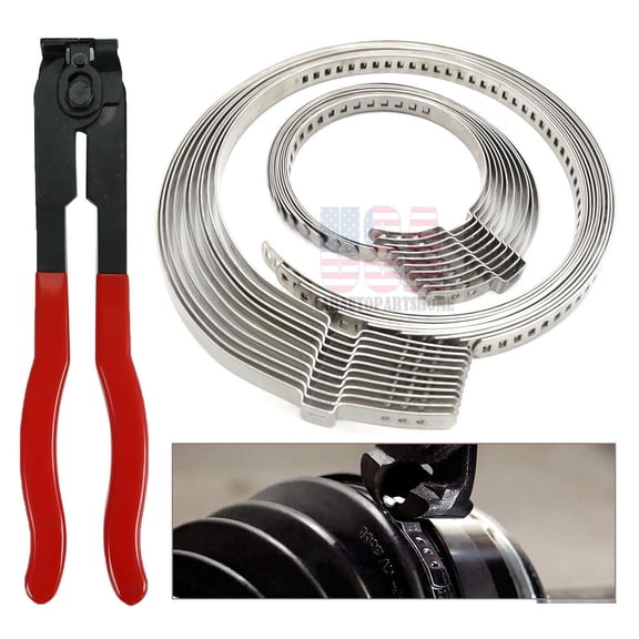 For Auto / ATV CV Joint Axle Boot Clamp Pliers Tool with 20 Crimp Bands US