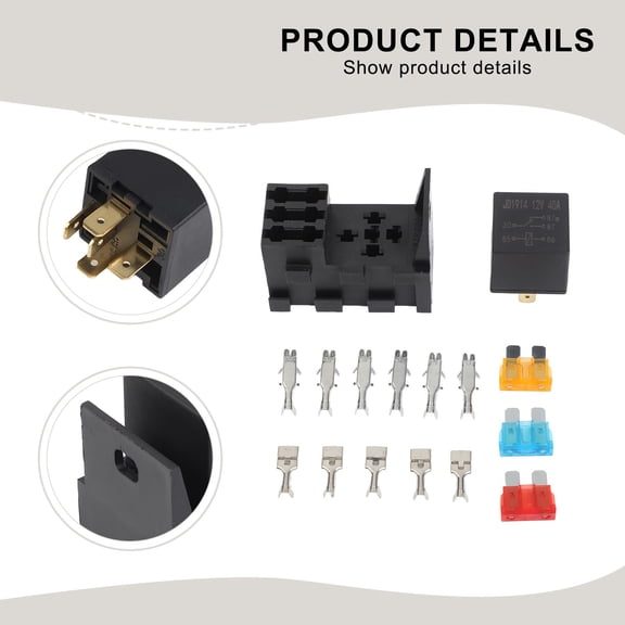 For Automotive 4 Slot Relay Fuse Holder Box Perfect for Trailers and Campers