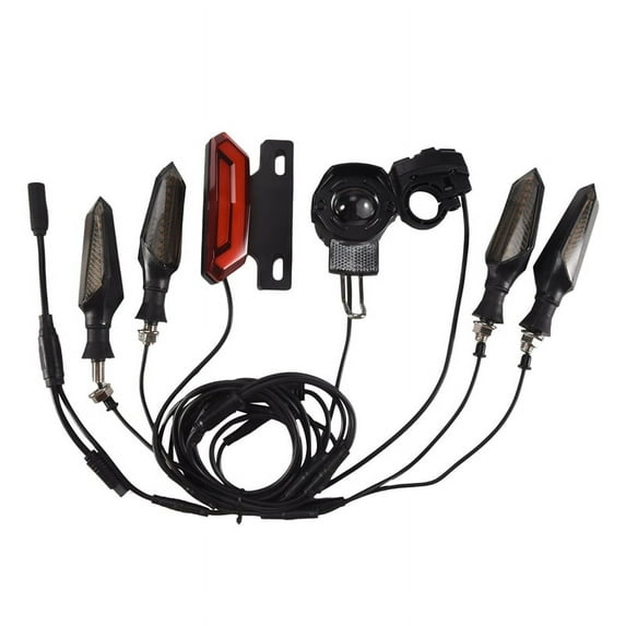For BBS01 BBS02 Electric Bike 24V/36V/48V Headlight Front Rear Turn Signal Light Brake Light Ebike Conversion Kits,A