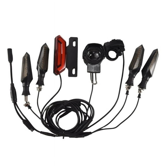 For BBS01 BBS02 Electric Bike 24V/36V/48V Headlight Front Rear Turn Signal Light Brake Light Ebike Conversion Kits,A