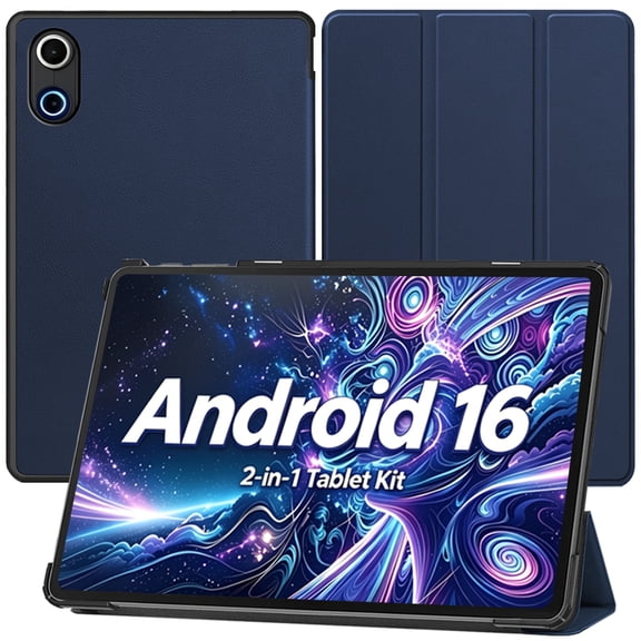 For BESTSKI A10 Android 16 10.1 Inch Tablet Case,Ultra Thin,Protective Case,Trifold,Magnetic Closure,Stand,Shockproof,Ultra Lightweight
