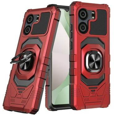 For BLU View 5 B160V Robotic Ring Kickstand Phone Case - Red
