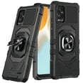thumbnail image 1 of For BLU View 5 Pro Hybrid Dual Layer with 360° Rotate Magnetic Ring Stand Holder Kickstand TPU Rugged PC Shockproof Cover ,Xpm Phone Case [ Black ], 1 of 10