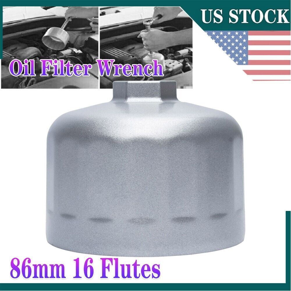For BMW 1/2/3/4/5/6/7 Series--86mm Oil Filter Wrench Tool Housing Caps 16 Flutes