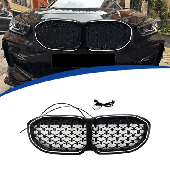 For BMW 1 Series F40 2020-2024 Led Grill Front Bumper Racing Grille