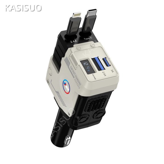 For BMW 2 Series Car Charger 66W Super Fast Charging Flash Extension Cable Car Cigarette Lighter PD3 Four In One Type-c