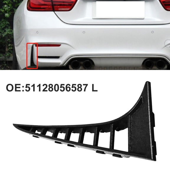 For BMW 3 4 Series F80 for M3 F82 F83 Rear Left Bumper Grid Grille Cover 51128056587