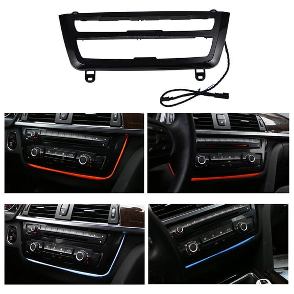 For BMW 3&4Series F30 LCI Radio Trim LED Dashboard Center Console AC Panel Light Auto Accessories