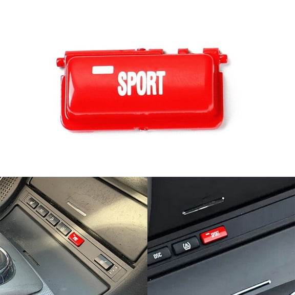 For BMW 3 Series E46 M3 1998-2004 Red Replacement Sport Mode Sport Button Cover