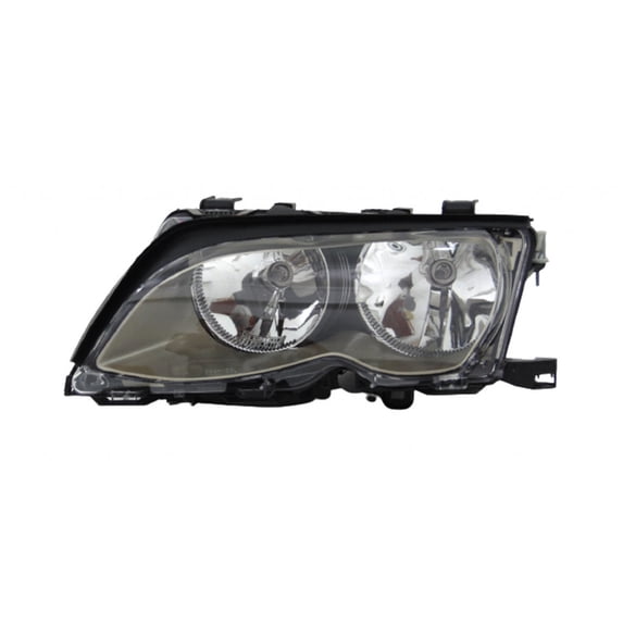 For BMW 3 Series Sedan/Wagon 2002-2005 Headlight Assembly Driver Side Chrome BM2502165 | 63 12 7 165 785
