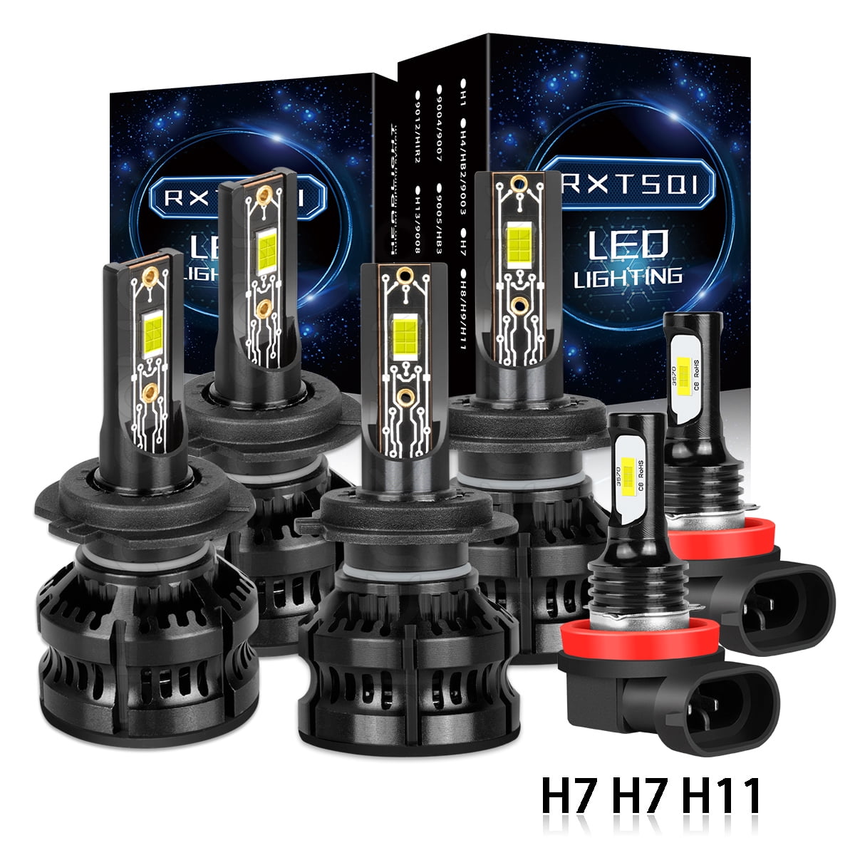 2 Pieces Hella H7 100W Healight Bulb H7 12V 100W PX26D T4 High Quality
