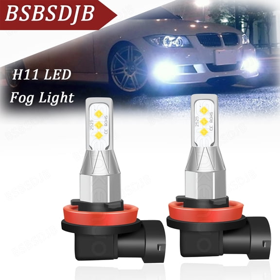 For BMW 320i 328i 335i 525i 528i 535i xDrive H11 LED Front Fog Light Bulbs White